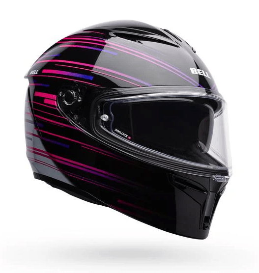 BELL - CASCO LITHIUM VELO NEGRO/BLANCO ROSADO1