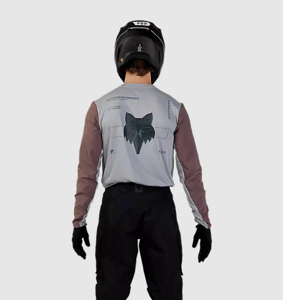 FOX - POLERA RANGER OFF ROAD MANGA LARGA GRIS3