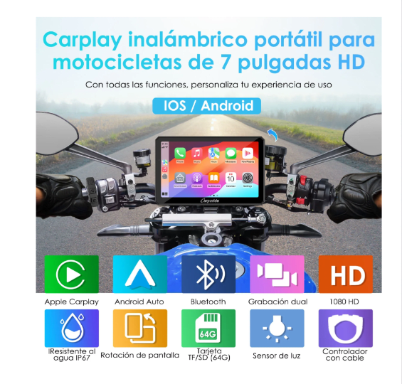 CARPURIDE - CARPLAY W712D CON TPMS5