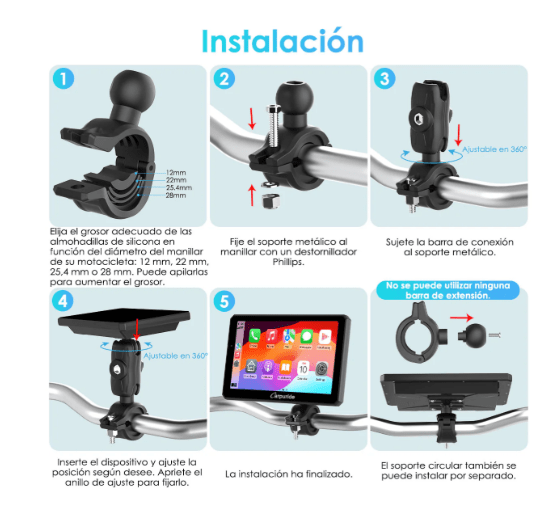 CARPURIDE - CARPLAY W712D CON TPMS6