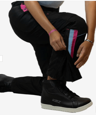 KMZ - PNATALON MOTO CORE NOMAS NEGRO/ROSADO MUJER2