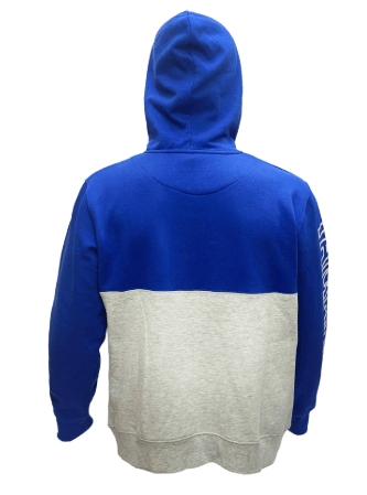 YAMAHA - POLERON BICOLOR FULL ZIPPER AZUL/GRIS4