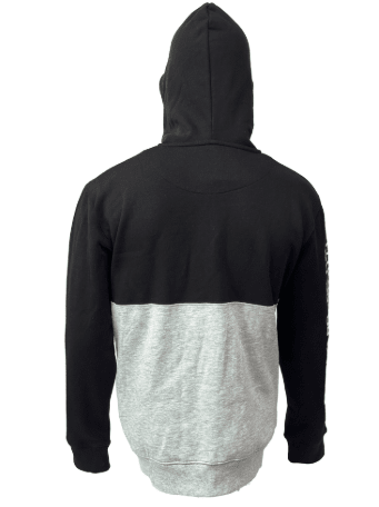 YAMAHA - POLERON BICOLOR FULL ZIPPER NEGRO/GRIS5