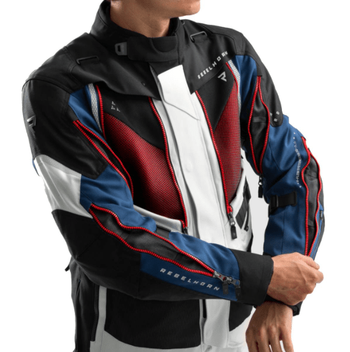 REBELHORN - CHAQUETA HARDY 3.0 BLUE/GRAY/RED3
