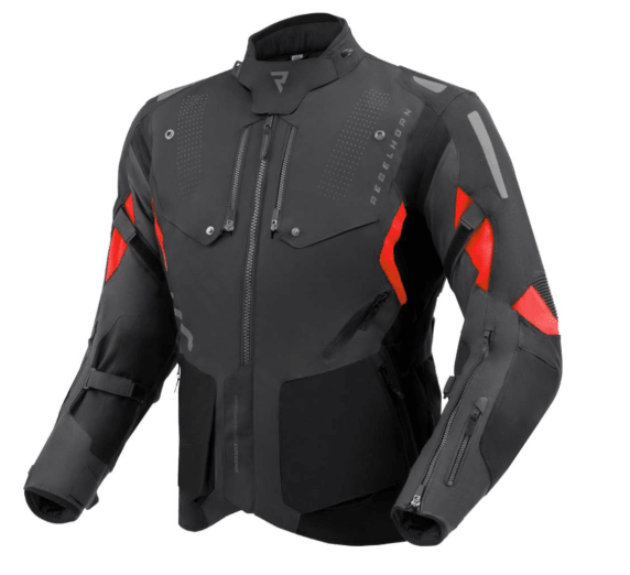 REBELHORN - CHAQUETA HIKER IV BLACK/DARK GREY/RED1