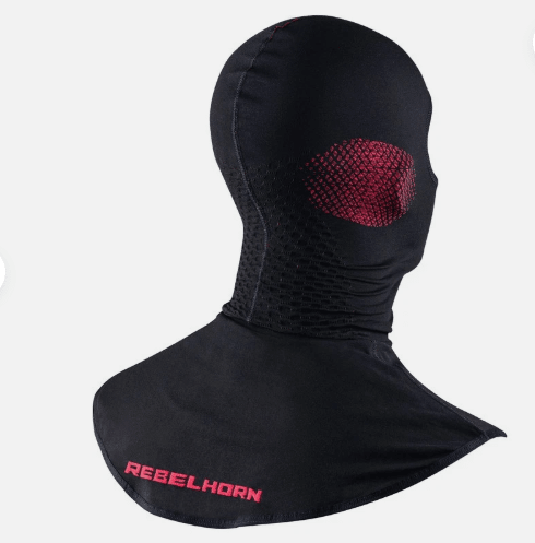 REBELHORN - BALACLAVA THERM 2 THERMOACTIVE NEGRO/ROJO2