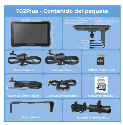 CARPURIDE - CARPLAY W702 PLUS + TPMS3
