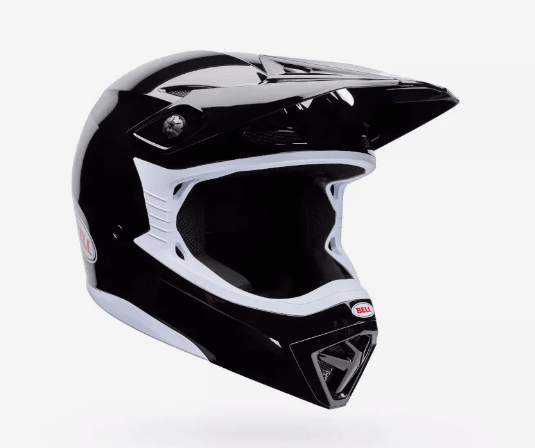 BELL - CASCO MX-10 NEGRO/BLANCO2