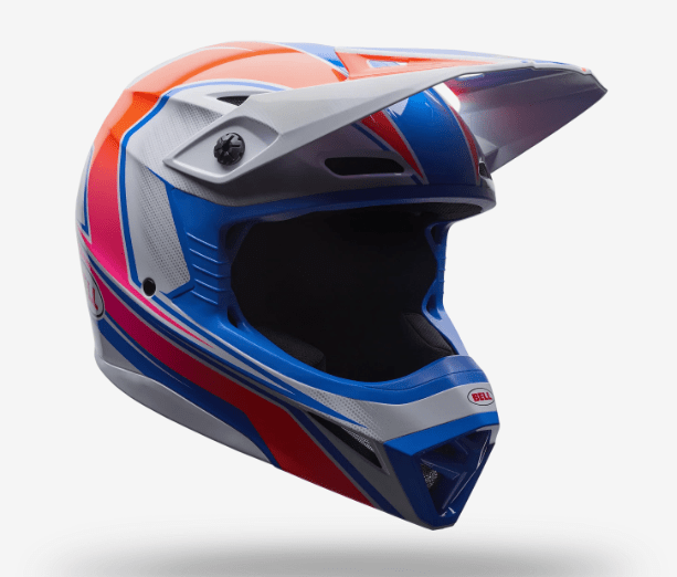 BELL - CASCO MX-10 SPEEDWAY BLANCO/AZUL2