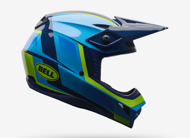 BELL - CASCO MX-10 SPIRAL AZUL/VERDE1