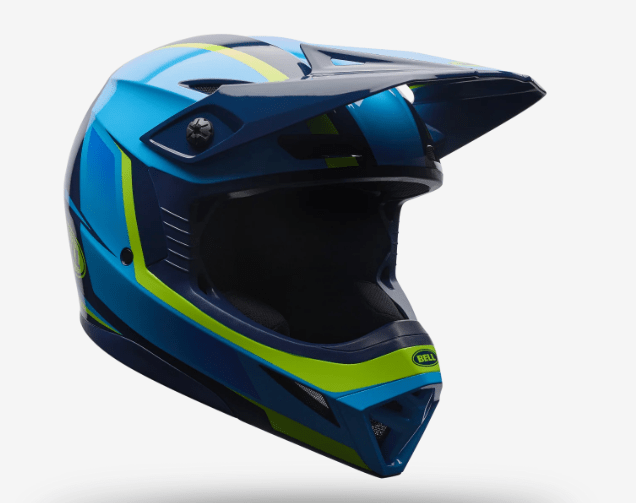 BELL - CASCO MX-10 SPIRAL AZUL/VERDE2