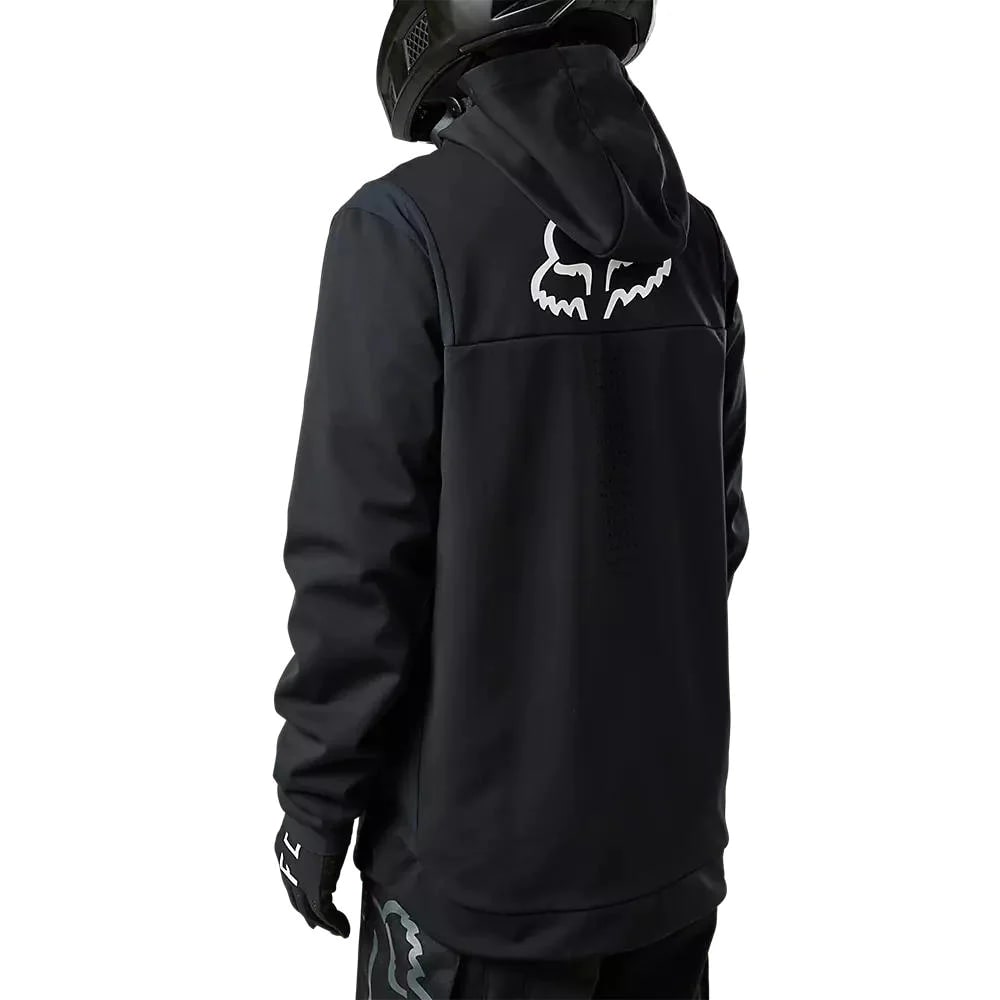 CHAQUETA DEFEND DRIVE WINDBLOCK ZIP NEGRO FOX3