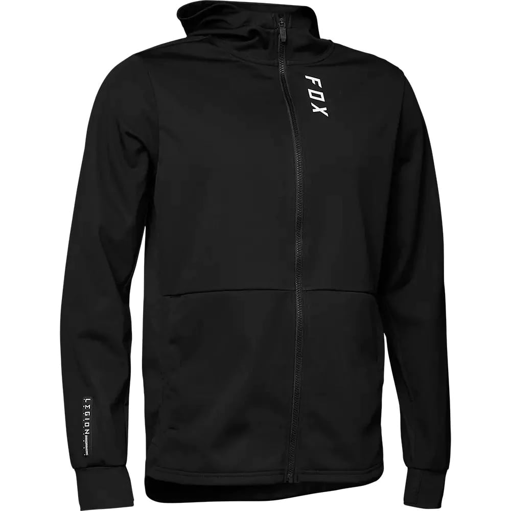 CHAQUETA DEFEND DRIVE WINDBLOCK ZIP NEGRO FOX1
