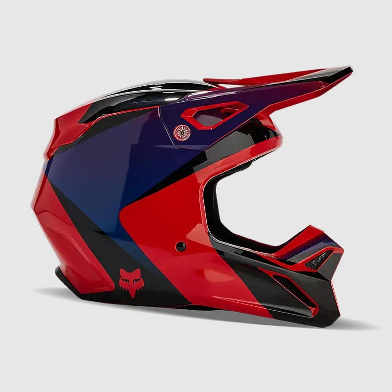 CASCO V1 STREAK ROJO/MORADO2