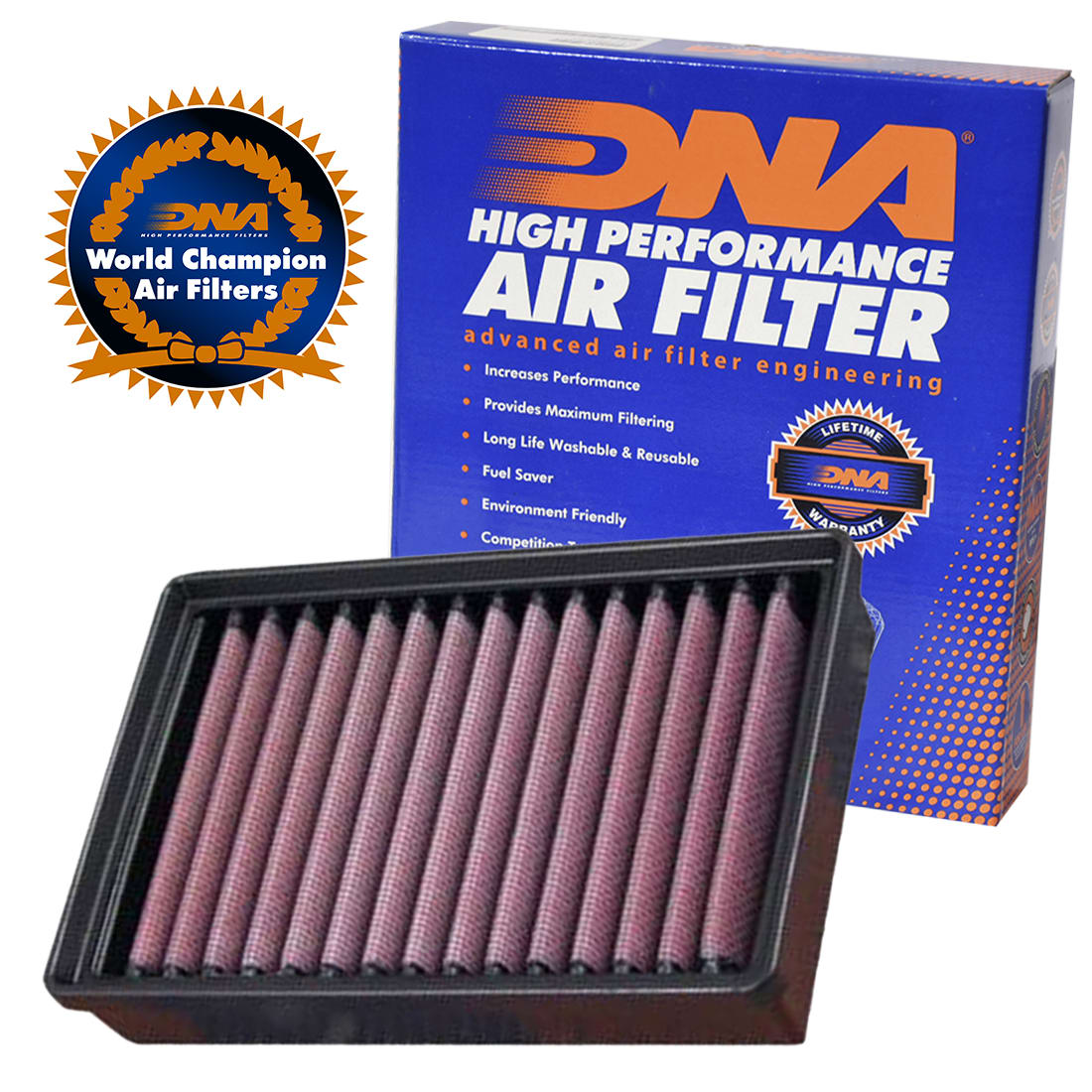 FILTRO DE AIRE ALTO FLUJO BMW R1200 GS - R1250 GS / DNA HIGH FLOW FILTERS1