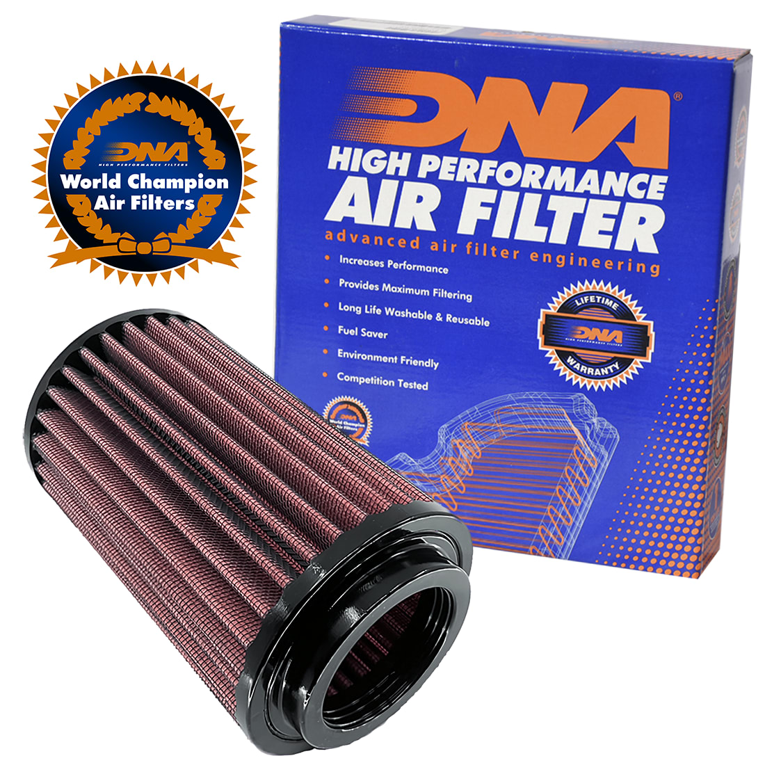 FILTRO DE AIRE ALTO FLUJO ROYAL ENFIELD HIMALAYAN 411 / DNA HIGH FLOW FILTERS1