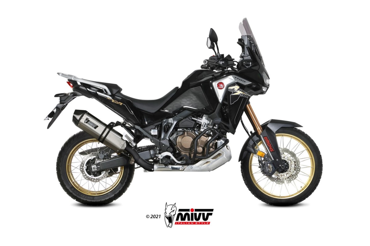 MIVV - ESCAPE HONDA AFRICA TWIN 1100/ADV SPORT (SLIP-ON ACERO INOX) PLATA4