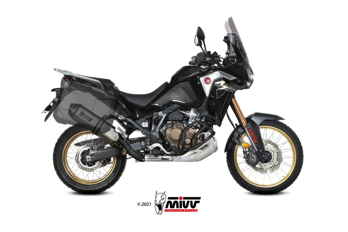 MIVV - ESCAPE HONDA AFRICA TWIN 1100/ADV SPORT (SLIP-ON ACERO INOX) PLATA5
