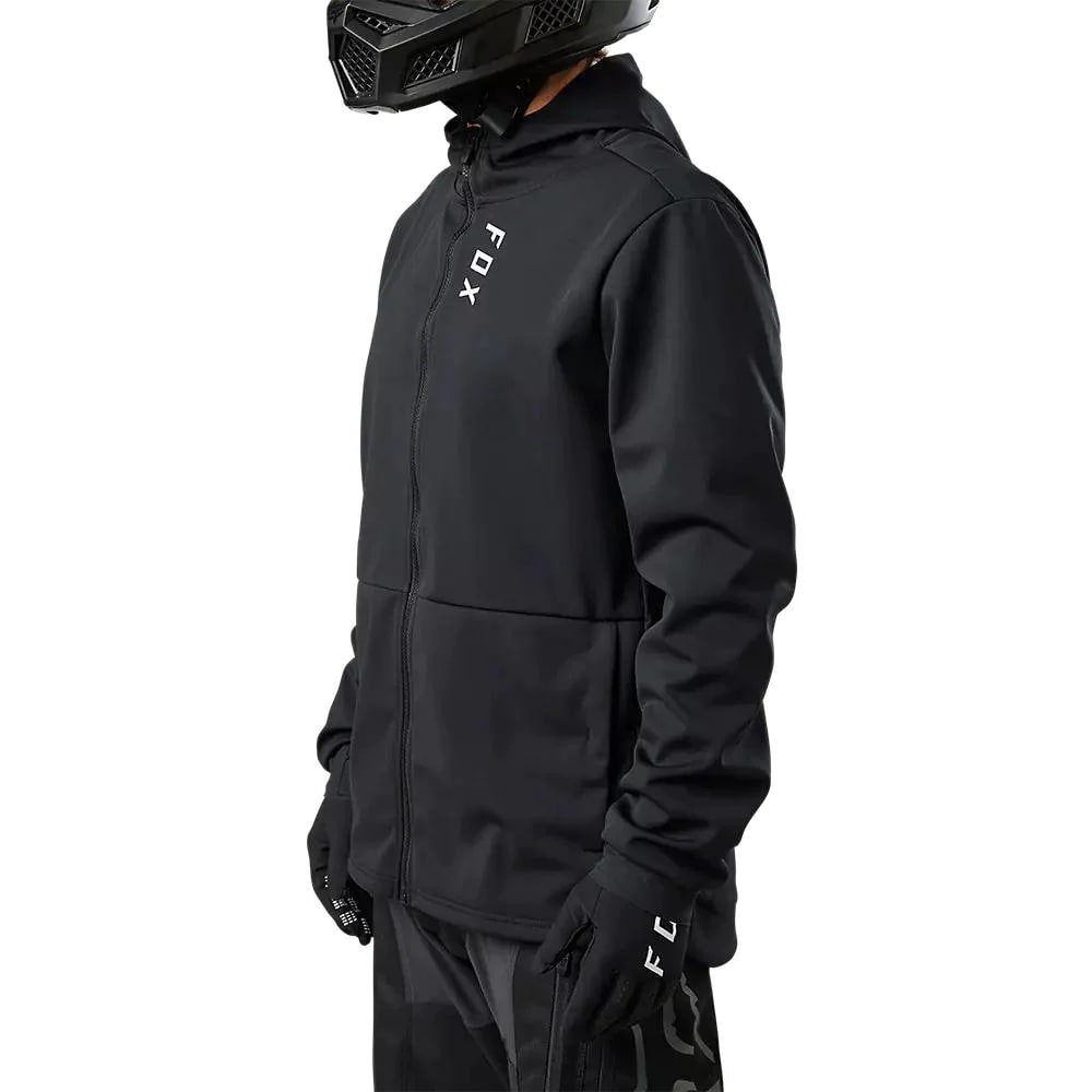 CHAQUETA DEFEND DRIVE WINDBLOCK ZIP NEGRO FOX2