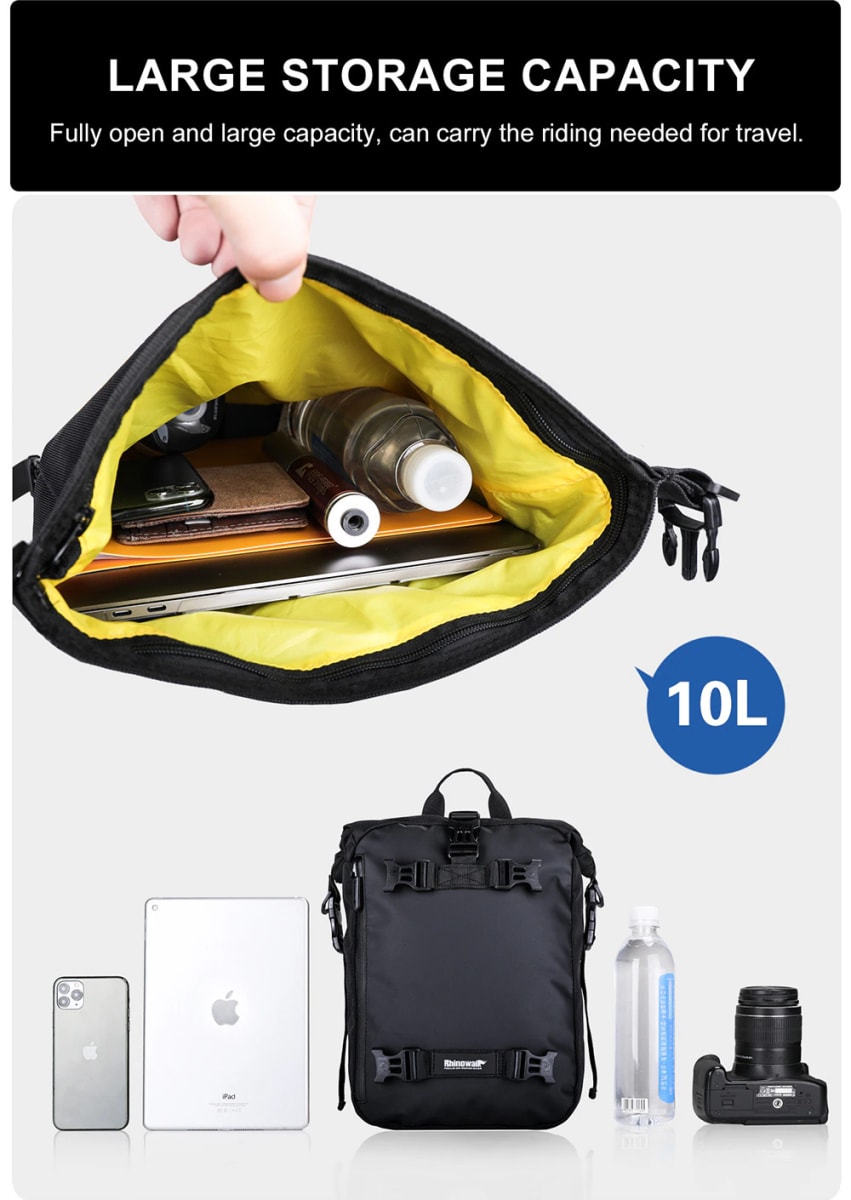 BOLSO DE ASIENTO TRASERO NEGRO 10LT4