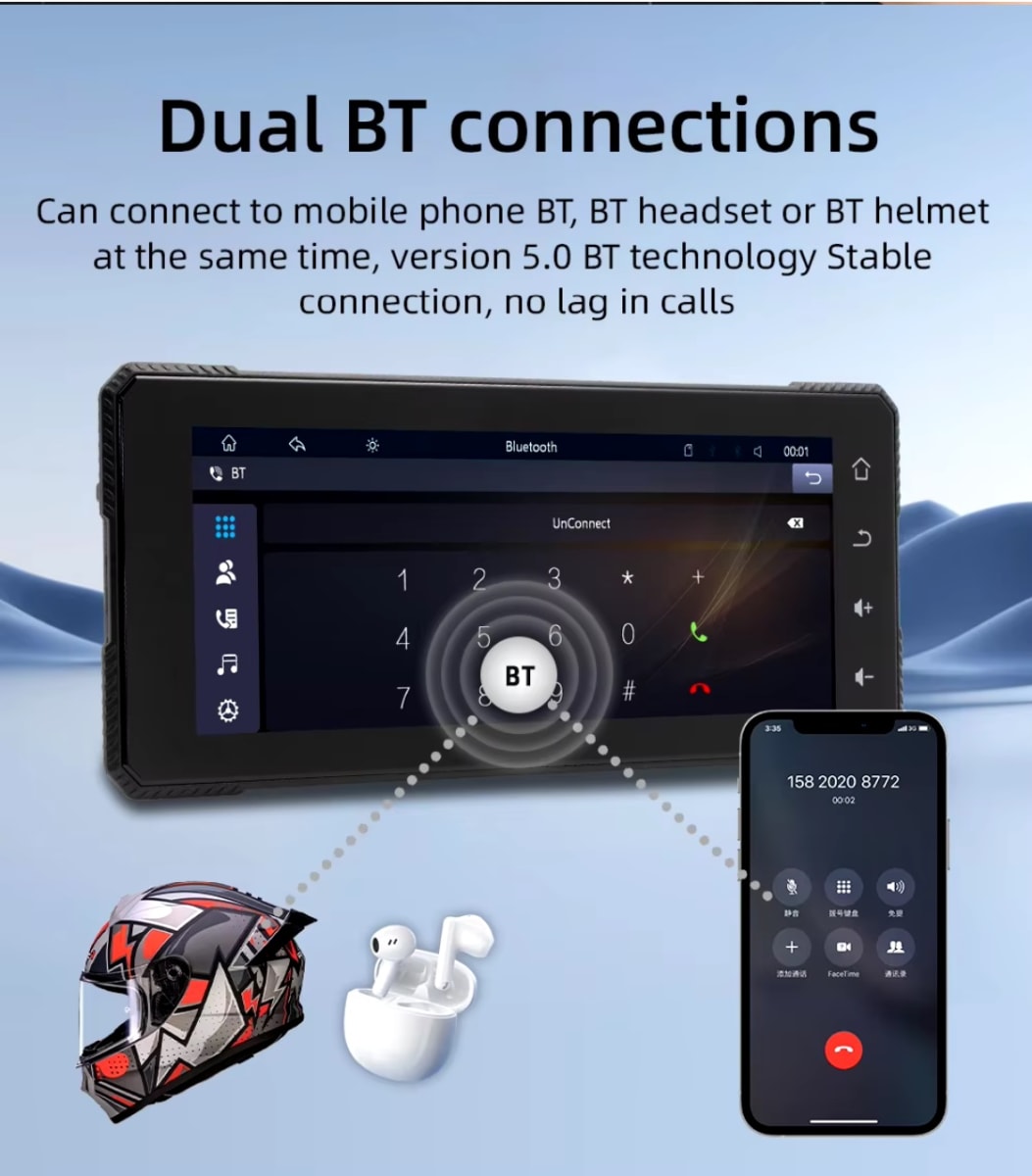 PANTALLA MOTO 6.86'' / CARPLAY / ANDROID AUTO / CÁMARA3