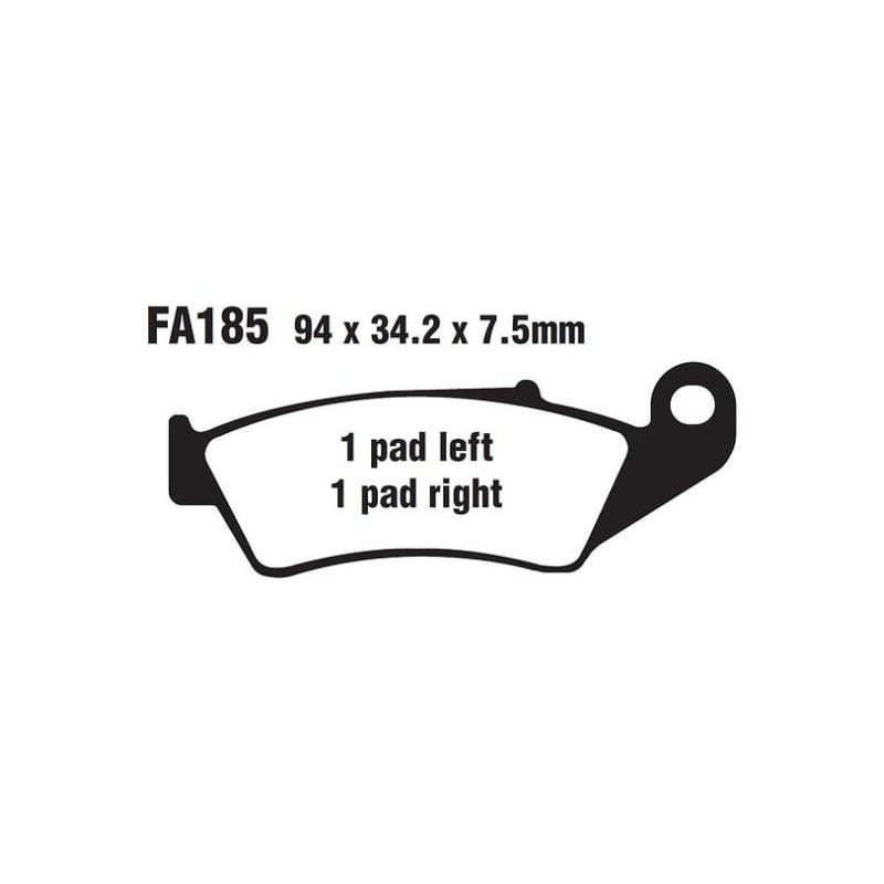 PASTILLA DE FRENO DELANTERO METALIZADA CARBON HONDA CRF 250/450 - BETA2