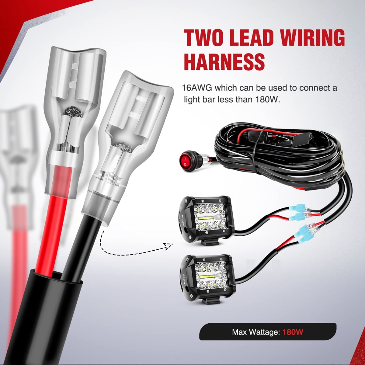 RAMAL - 180W 15 AH + INTERRUPTOR - 16AWG2