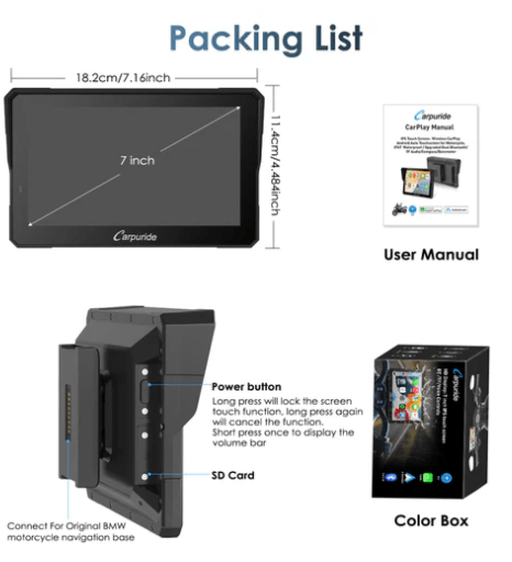 CARPURIDE - CARPLAY W702BS CON CONTROLADOR DE TRANSMISION BMW3