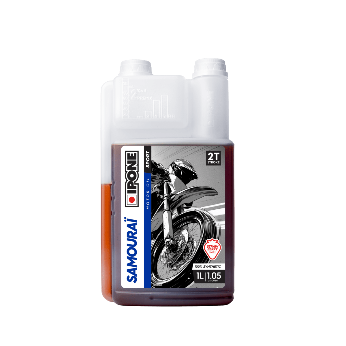 ACEITE 2T SAMOURAI RACING 100% SINTETICO OLOR FRESA1