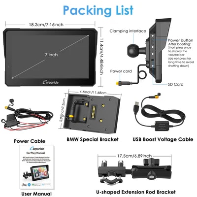 CARPLAY W702B PRO CON SOPORTE PARA BMW2