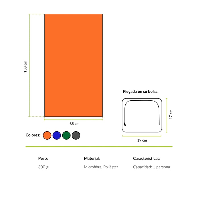 TOALLA MICROFIBRA ELQUI XL5
