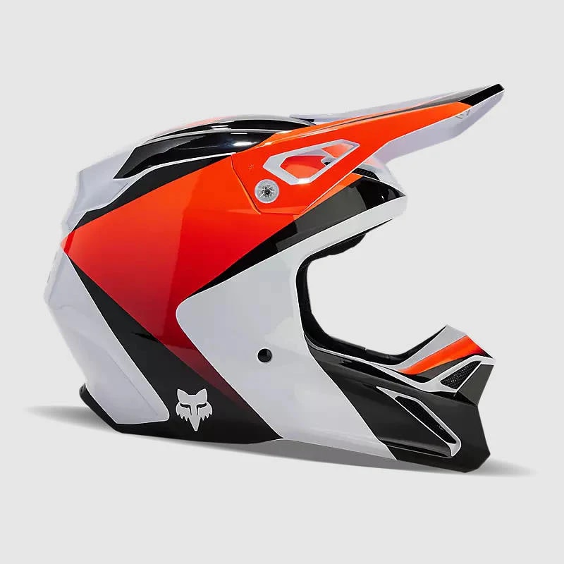 CASCO V1 STREAK BLANCO/NARANJO2