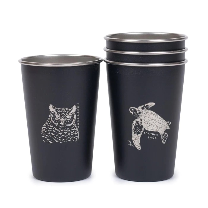 SET 4 VASOS ACERO FAUNA 480ML1