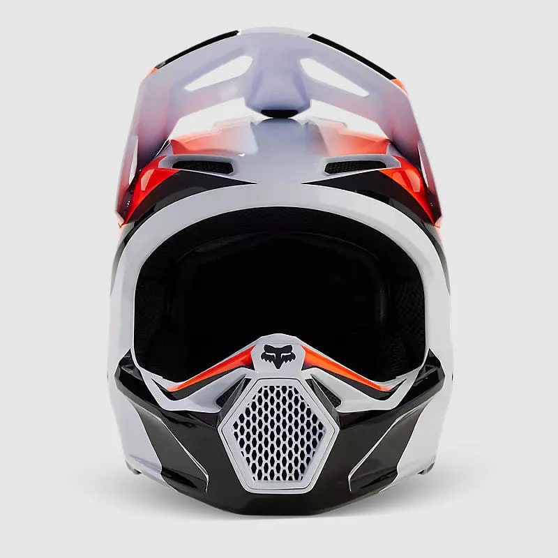 CASCO V1 STREAK BLANCO/NARANJO3