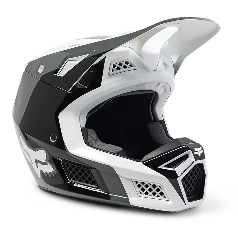 CASCO V3 RS EFEKT NEGRO/BLANCO1