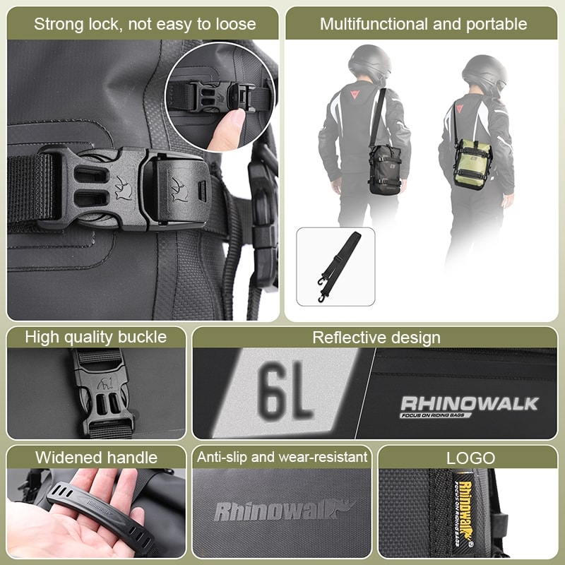 BOLSO 6LT . IMPERMEABLE OLIVE3