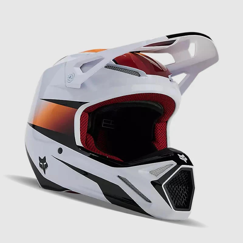 CASCO V1 FLORA BLANCO/NEGRO M