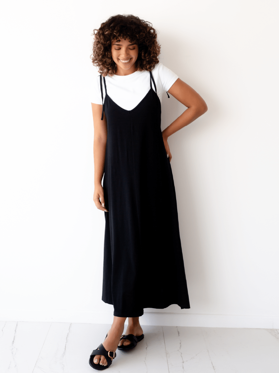 Vestido Básico con Tiras