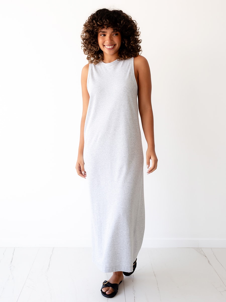 Vestido Rib Manga Cero