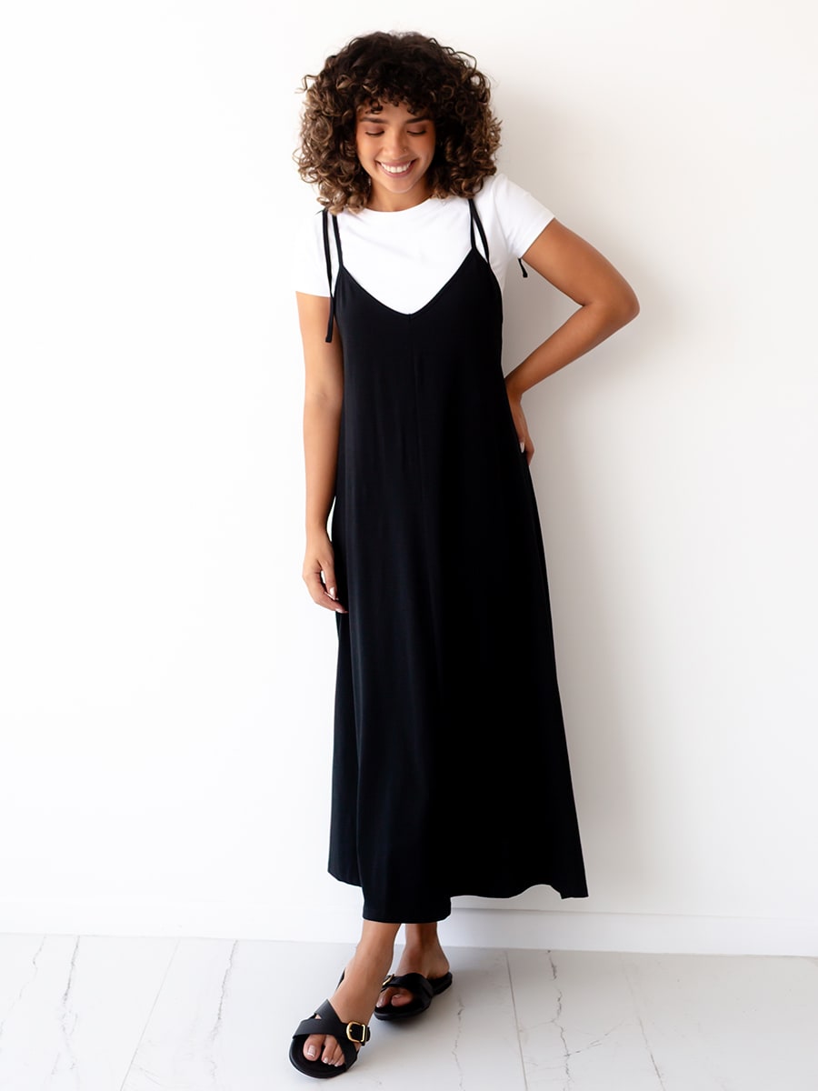 Vestido Básico con Tiras