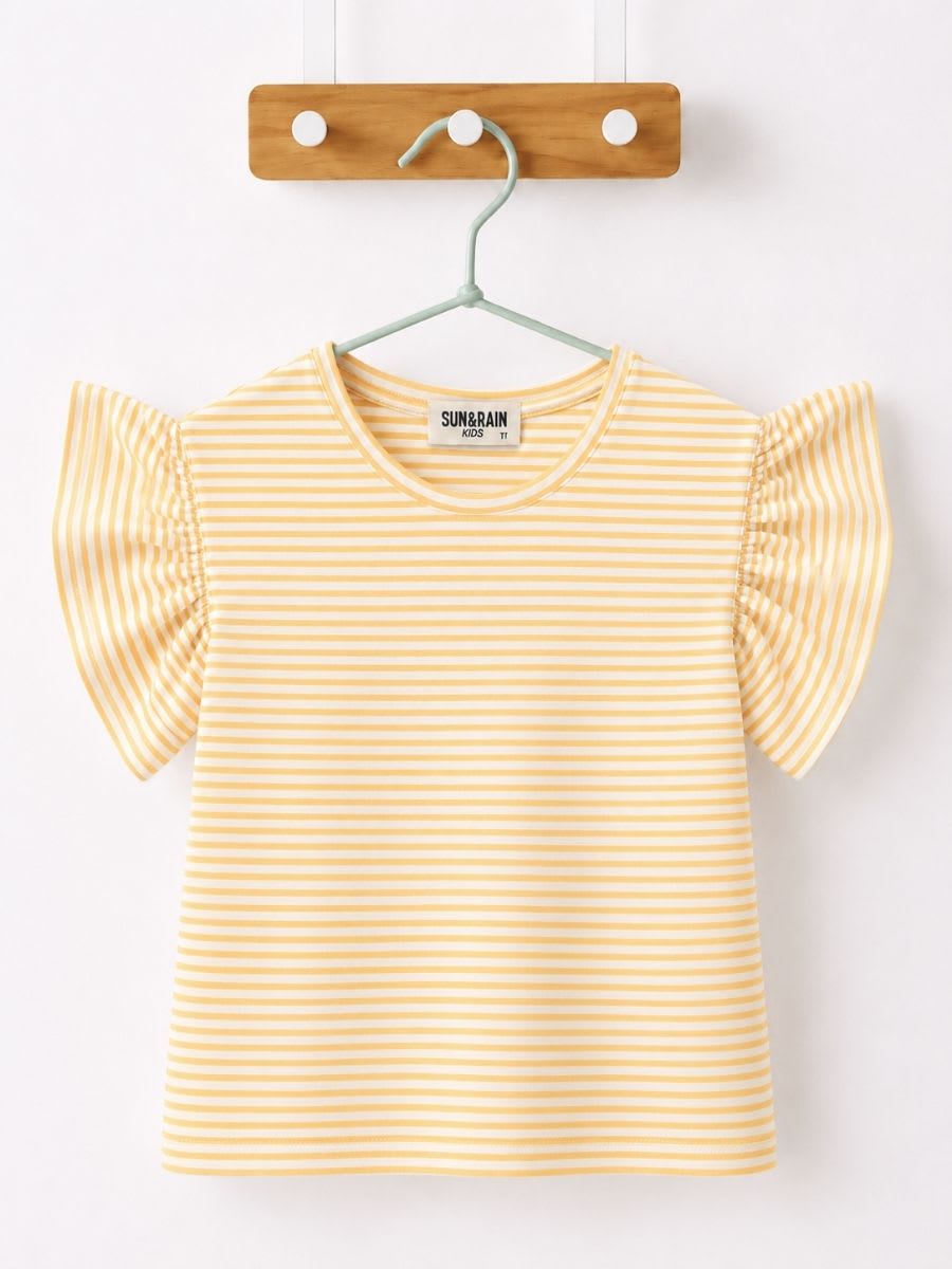 Polo niña manga recogida