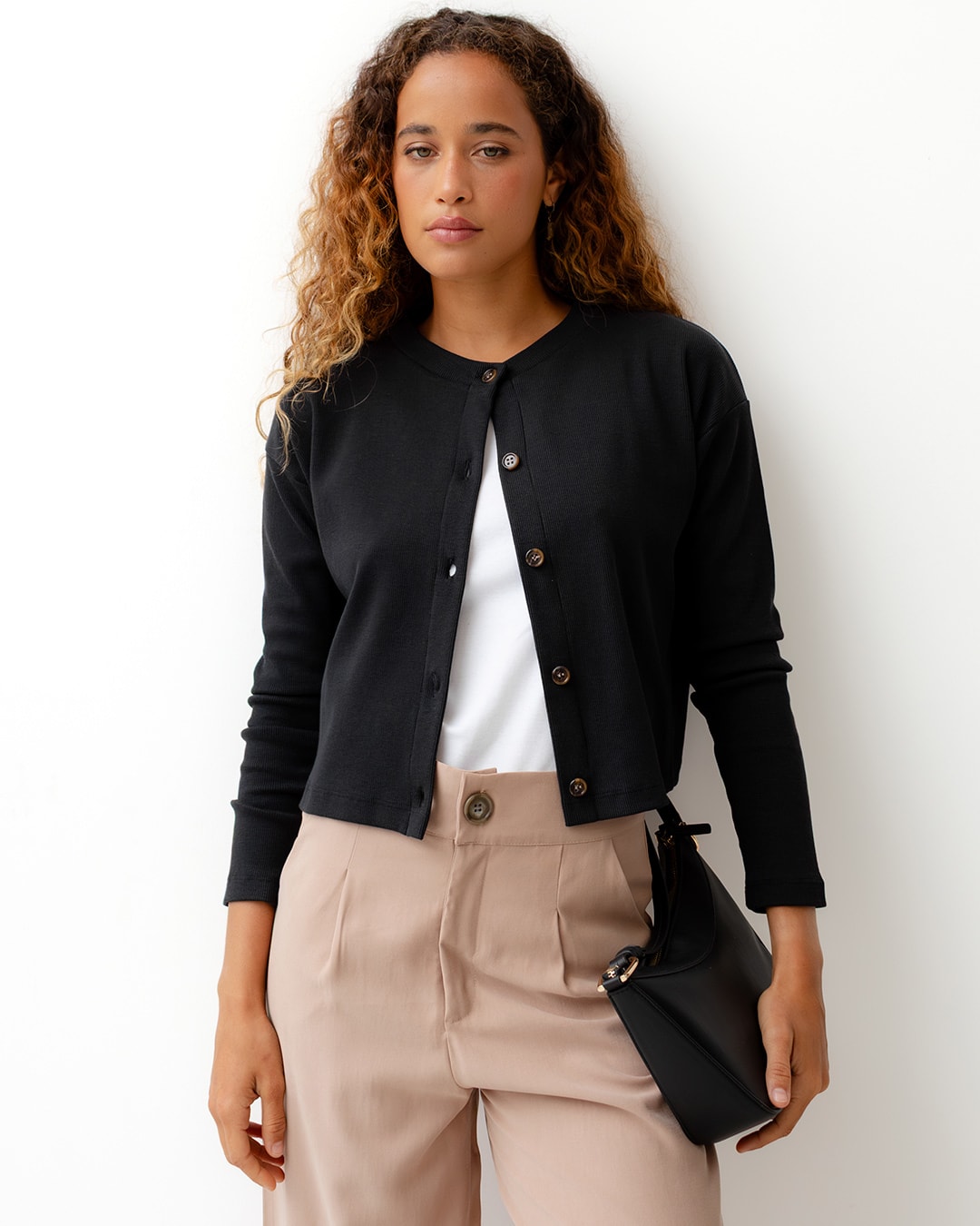 Cardigan en Punto Acanalado1