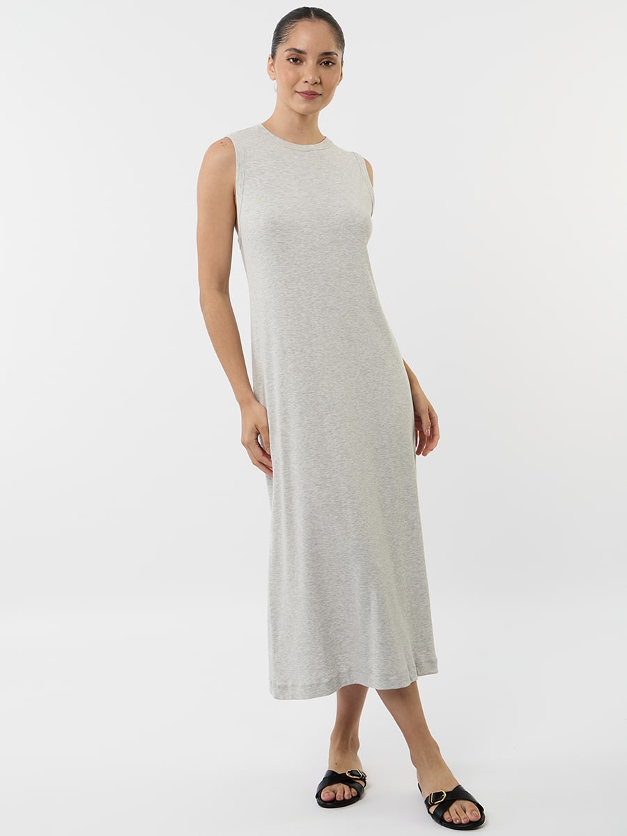 Vestido Rib Manga Cero