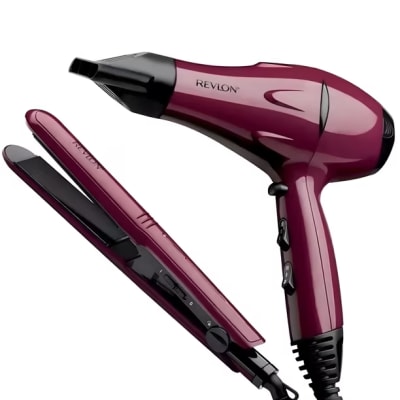 Set Estilizador Control de Frizz Secador y Planchita 2000W Revlon
