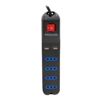 Alargador XT41 2 USB 4 POS Philco