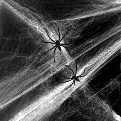 Adorno Tela de Araña Blanco Halloween