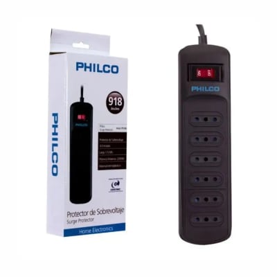 Alargador Protección Sobrevoltaje 918 Joules Philco1