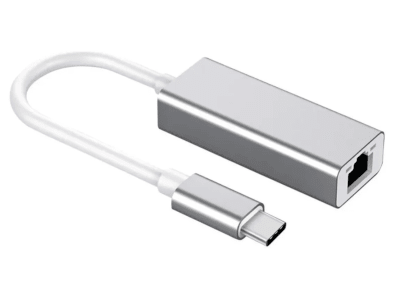 Adaptador USB-C a RJ45 Gigabit Ethernet 10/100/1000 Mbps