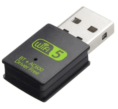 Adaptador WiFi 2 en 1 Dual Band 2.4/5GHz 600Mbps + Bluetooth 4.2