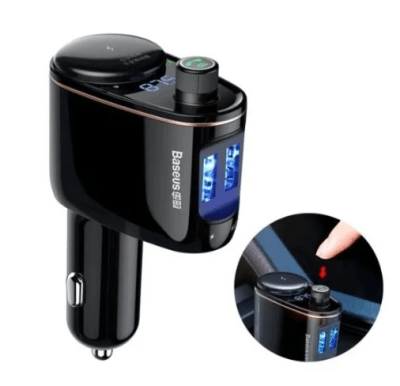 Receptor y Transmisor Bluetooth Auto - FM / MP3 / Cargador USB Baseus